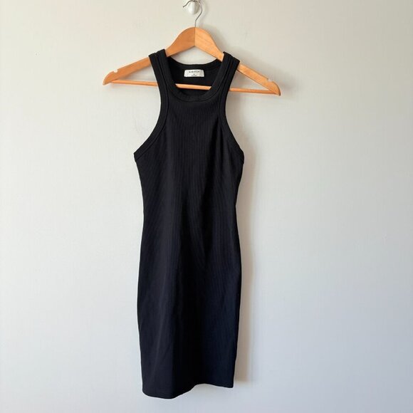 Aritzia Babaton Formarib Racerback Dress Black Size Medium - Picture 4 of 8